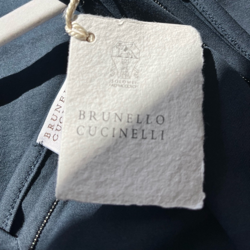 Brunello Cucinelli Dark Navy cotton tank